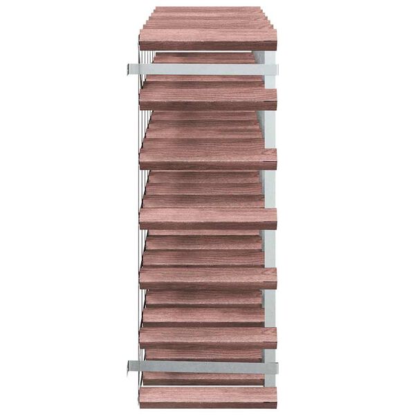 vidaXL Vinst&auml;ll f&ouml;r 42 flaskor brun massiv furu