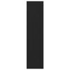vidaXL Garderob med hylla Svart Ek 30 x 50 x 200 cm Konstruerat tr&auml;