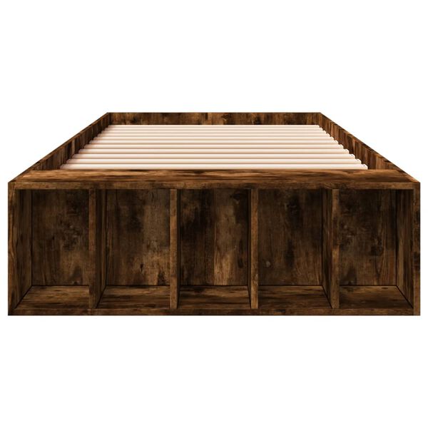 vidaXL S&auml;ngram r&ouml;kf&auml;rgad ek 100x200 cm konstruerad tr&auml;