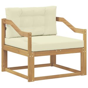 vidaXL Utomhus Mellansoffa Polyester Vit