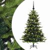 vidaXL Konstgjord julgran med julkulor 150 cm 150 LED-lampor Varmvit
