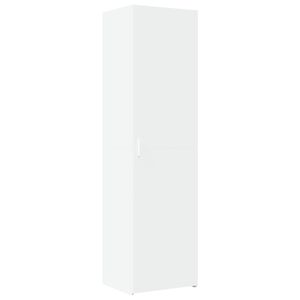 vidaXL H&ouml;gsk&aring;p vit 50x42,5x185 cm konstruerat tr&auml;