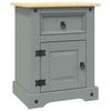 vidaXL Nattduksbord mexikansk Coronastil furu gr&aring; 53x39x67 cm