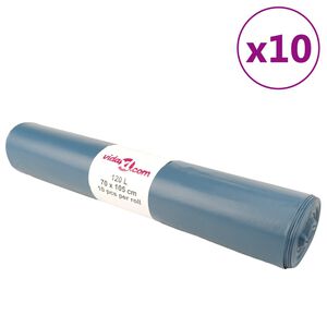 vidaXL Avfallsp&aring;sar 100 st bl&aring; 120 L