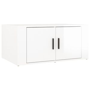 vidaXL Soffbord vit h&ouml;gglans 80x50x36 cm konstruerat tr&auml;
