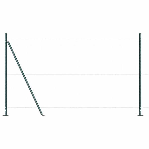 vidaXL Stängselstolpe Övrigt 26 pcs Grå 3,2 x 3,2 x 88,5 cm Stål