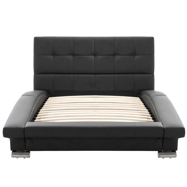 vidaXL S&auml;ngram konstl&auml;der svart 200x90 cm