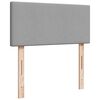 vidaXL Ottoman sängram med madrass ljusgrå 80x200 cm tyg