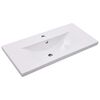 vidaXL Inbyggt handfat 81x39,5x18,5 cm keramik vit