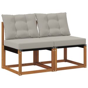vidaXL 2 Stycke Utomhus Mellansoffa
