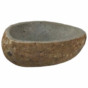 vidaXL Flodstensbassin Ljusgr&aring; (30-37) x (25-30) x 12 cm River Stone