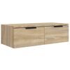 vidaXL V&auml;ggsk&aring;p sonoma-ek 68x30x20 cm konstruerat tr&auml;