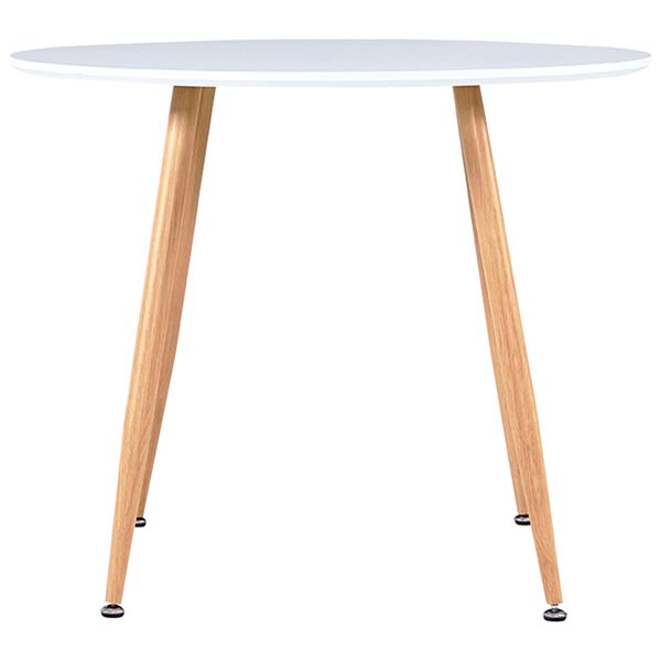 vidaXL Matgrupp 5 delar konstl&auml;der havsbl&aring;