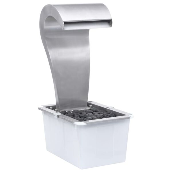 vidaXL Tr&auml;dg&aring;rdsvattenfall 52,4x34,2x82 cm rostfritt st&aring;l