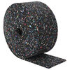 vidaXL Gummigranulatmatta Svart 1000 x 12 x 1 cm Gummi