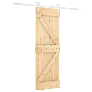 vidaXL Skjutd&ouml;rr med beslag 70x210 cm massiv furu