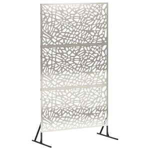 vidaXL Avsk&auml;rmningssk&auml;rm 100 x 50 x 180 cm Rostfritt st&aring;l Silver
