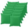 vidaXL Kudd&ouml;verdrag 12 st HOUTEN Gr&ouml;n 40 x 40 cm Polyester