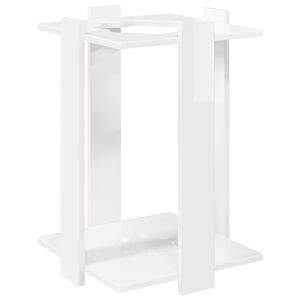 vidaXL Biljardk&ouml;st&aring;ng Konstruerat tr&auml; 42 x 43 x 60 cm Vit h&ouml;gglans
