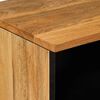 vidaXL TV-sk&aring;p med l&aring;da Naturf&auml;rg 70 x 33 x 46 cm Massivt mangotr&auml;