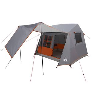 vidaXL Tunnelt&auml;lt 275 x 240 x 200 cm Gr&aring; och orange