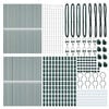 vidaXL Stängselstolpe Övrigt 52 pcs Grön 3,2 x 3,2 x 170 cm Stål