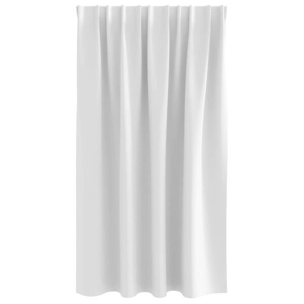 vidaXL M&ouml;rkl&auml;ggningsgardiner med Ringar 2 pcs Ljus vit 140 x 140 cm