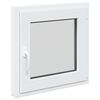 vidaXL K&auml;llarf&ouml;nster RISOR 50 x 50 cm PVC och glas Vit