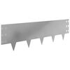 vidaXL Kant f&ouml;r gr&auml;smatta 30 pcs 100 x 30 cm St&aring;l Silver