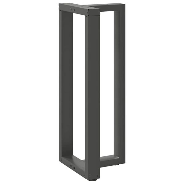 vidaXL Barbordsben T-formade 2 st antracit 50x35x(100-101) cm st&aring;l