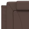 vidaXL Bed "Viana" with Mattress Brown 100x200 cm Faux Leather