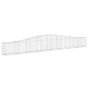 vidaXL Gabion b&aring;gformad 400x30x40/60 cm galvaniserat j&auml;rn
