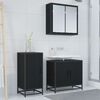 vidaXL Sideboard Svart Ek 35,5 x 35 x 76 cm