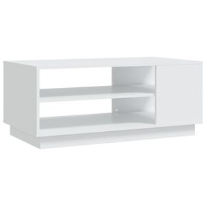 vidaXL Soffbord vit 102x55x43 cm konstruerat tr&auml;