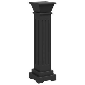 vidaXL Klassisk blompelare svart 17x17x66 cm MDF