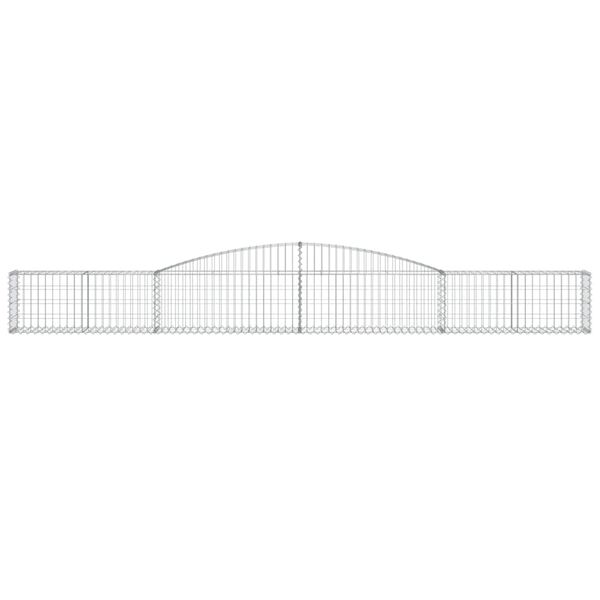 vidaXL Gabioner b&aring;gformade 25 st 400x30x40/60 cm galvaniserat j&auml;rn