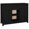 vidaXL Sk&auml;nk svart 100x35x74,5 cm massiv furu