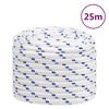 vidaXL B&aring;tlina vit 20 mm 25 m polypropylen