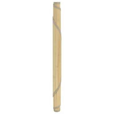vidaXL Matta rund ljus naturlig 100 cm bambu