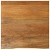 vidaXL Bordsskiva 80x80x3,8 cm levande kant massivt mangotr&auml;