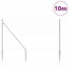 vidaXL St&auml;ngselstolpe Silver 10 x 1 m (50 mm n&auml;t) St&aring;l