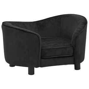 vidaXL Hundsoffa svart 69x49x40 cm plysch