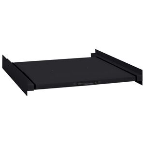 vidaXL Tv&auml;ttmaskin Mellanhylla Svart 60 x 60 x 8 cm St&aring;l
