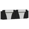 vidaXL Bed Frame "Viana" without Mattress Black and White 180x200 cm Faux Leather