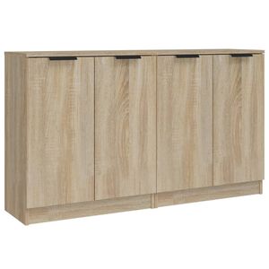 vidaXL Sk&auml;nkar 2 st sonoma-ek 60x30x70 cm konstruerat tr&auml;