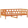 vidaXL Dagbädd med lådor utan madrass vaxad brun 90x200 cm massivt trä
