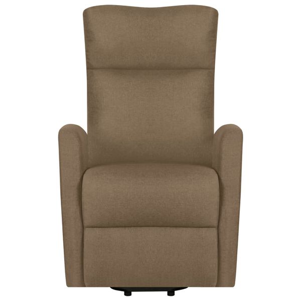 vidaXL massagefåtölj med uppresningshjälp taupe tyg