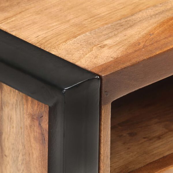 vidaXL Sängbord 40x35x55cm massiv akacia