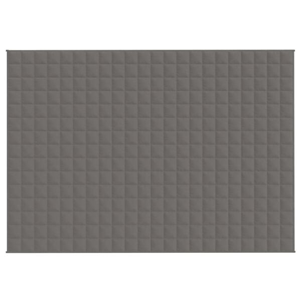 vidaXL Tyngdtäcke grå 155x220 cm 7 kg tyg