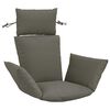 vidaXL Adirondack Kudde PUTTEN 100% Polyester Gr&aring; 60 x 145 x 10 cm